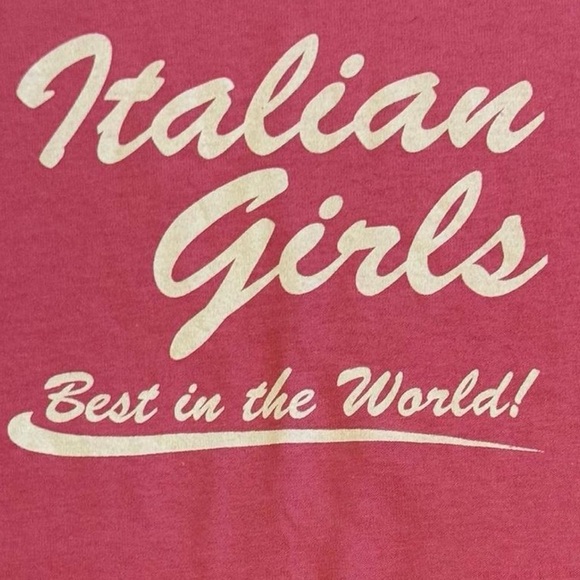 Pink Italian Girls Best in the World women's t-shirt 2XL - Picture 4 of 5
